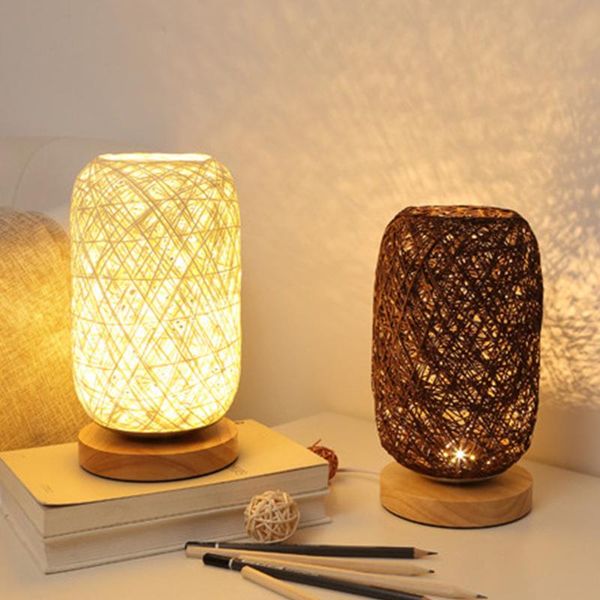 bedside led table lamp modern usb powered rustic rattan lampshade wood base for household bedroom ornament
bedside led table lamp modern usb powered rustic rattan lampshade wood base for household bedroom ornament