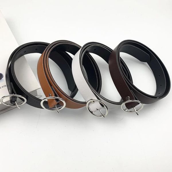 belts leather belt women classic retro simple female round buckle pin 100cm, Black;brown
belts leather belt women classic retro simple female round buckle pin 100cm, Black;brown