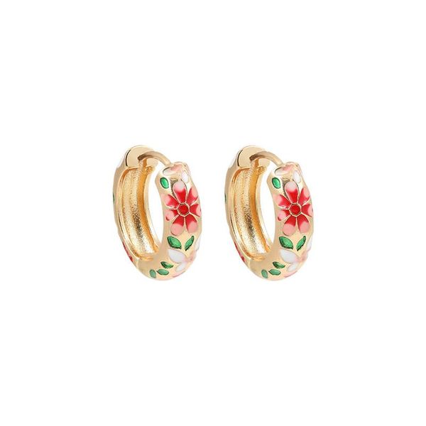 hoop & huggie vintage multicolour enamel flower small earrings trendy geometric statement circle earring fashion women jewelry, Golden;silver
hoop & huggie vintage multicolour enamel flower small earrings trendy geometric statement circle earring fashion women jewelry, Golden;silver