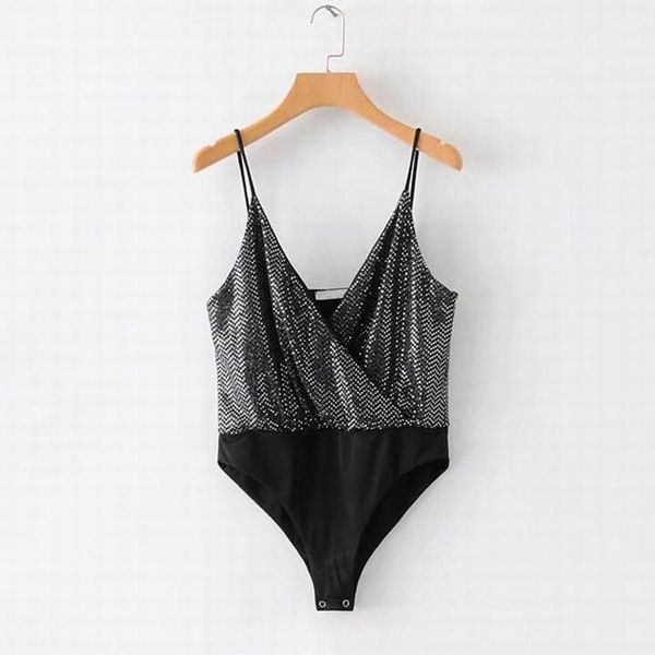 women's jumpsuits & rompers v sequin party bodysuit 2021 summer overalls romper solid women strap glitter black silver jumpsuit, Black;white
women's jumpsuits & rompers v sequin party bodysuit 2021 summer overalls romper solid women strap glitter black silver jumpsuit, Black;white