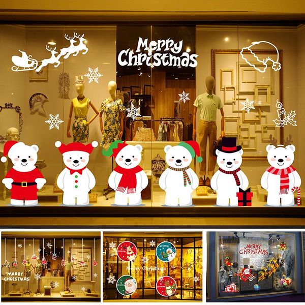christmas decorations removable merry wall stickers santa claus snowflake shop window decals for home year
christmas decorations removable merry wall stickers santa claus snowflake shop window decals for home year
