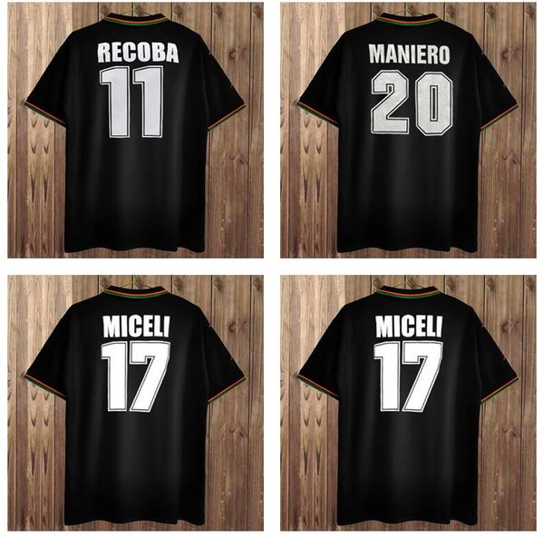 1998 venezia recoba miceli maniero mens soccer jerseys home black retro short sleeve football shirt uniforms, Black;yellow
1998 venezia recoba miceli maniero mens soccer jerseys home black retro short sleeve football shirt uniforms, Black;yellow