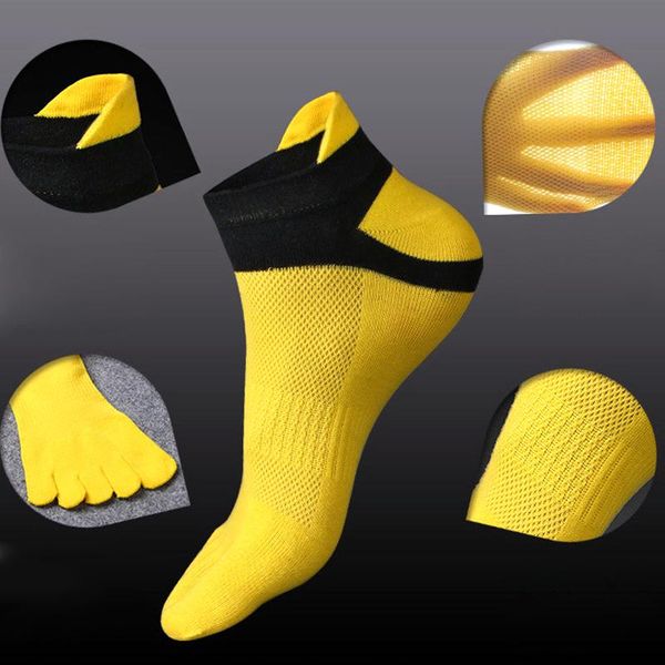 sports socks track and field five finger cotton breathable mesh foot flexible heel men running toe, Black
sports socks track and field five finger cotton breathable mesh foot flexible heel men running toe, Black