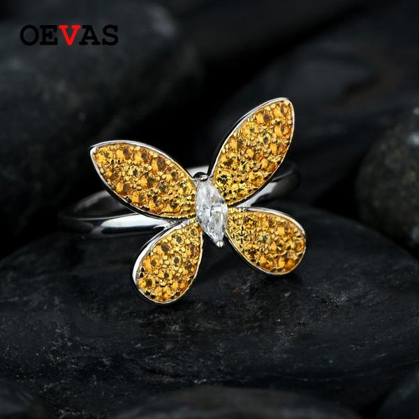 cluster rings oevas 100 % 925 sterling silver sparkling high carbon diamond gold color butterfly finger for women party fine jewelry, Golden;silver
cluster rings oevas 100 % 925 sterling silver sparkling high carbon diamond gold color butterfly finger for women party fine jewelry, Golden;silver