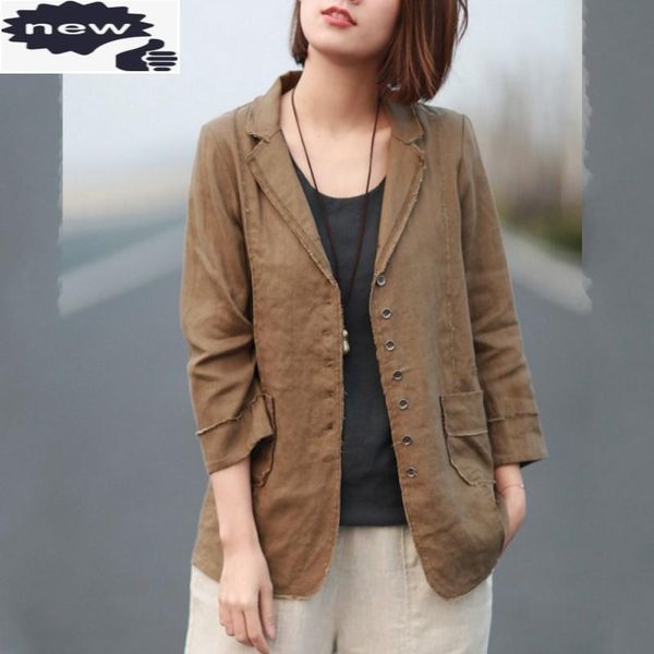 fashion harajuku casual women jacket single breasted loose linen fit blazer vintage autumn outerwear female suit short coat new, White;black
fashion harajuku casual women jacket single breasted loose linen fit blazer vintage autumn outerwear female suit short coat new, White;black