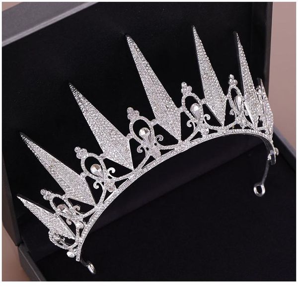 trendy silver color diadems crystal rhinestone crowns queen tiaras and crowns wedding hair accessories princess women qylylk
trendy silver color diadems crystal rhinestone crowns queen tiaras and crowns wedding hair accessories princess women qylylk