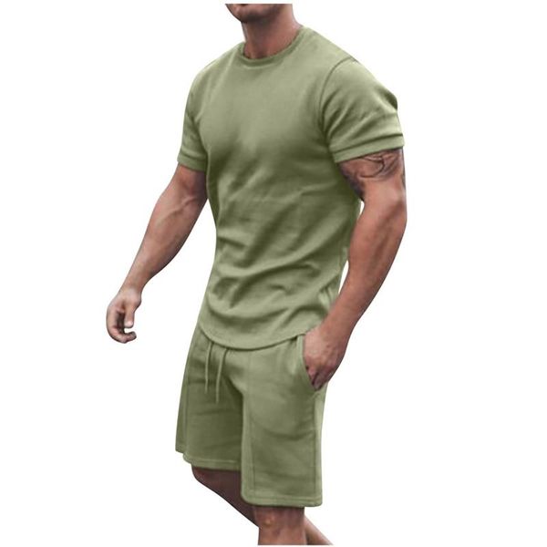 men's tracksuits fashion style spring summer men sports all cotton suit short sleeve shirt t +shorts brand clothing 2 pieces sets, Gray
men's tracksuits fashion style spring summer men sports all cotton suit short sleeve shirt t +shorts brand clothing 2 pieces sets, Gray