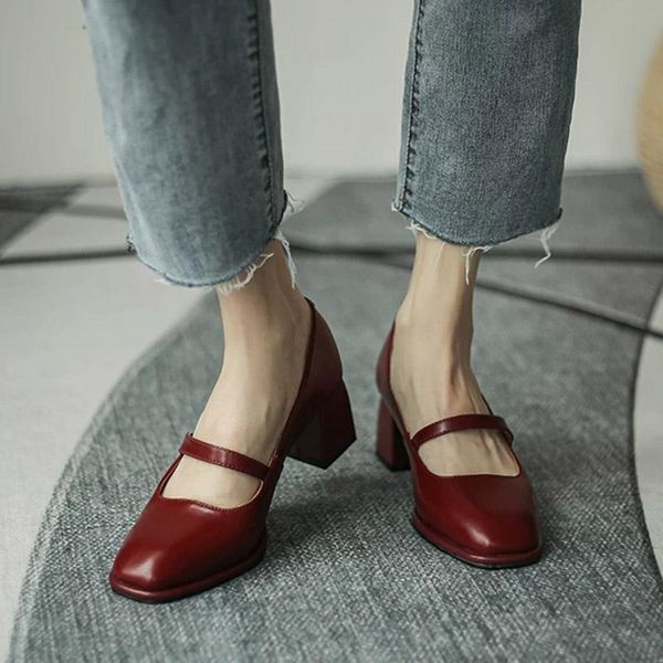 dress shoes 2021 fashion women square toe mary janes heel pearl buckle pumps high heels office shoe, Black
dress shoes 2021 fashion women square toe mary janes heel pearl buckle pumps high heels office shoe, Black