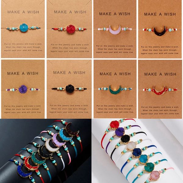 bohemian women natural stone bracelets&bangles braided adjustable chain charms bracelet for women jewelry party gift, Black
bohemian women natural stone bracelets&bangles braided adjustable chain charms bracelet for women jewelry party gift, Black