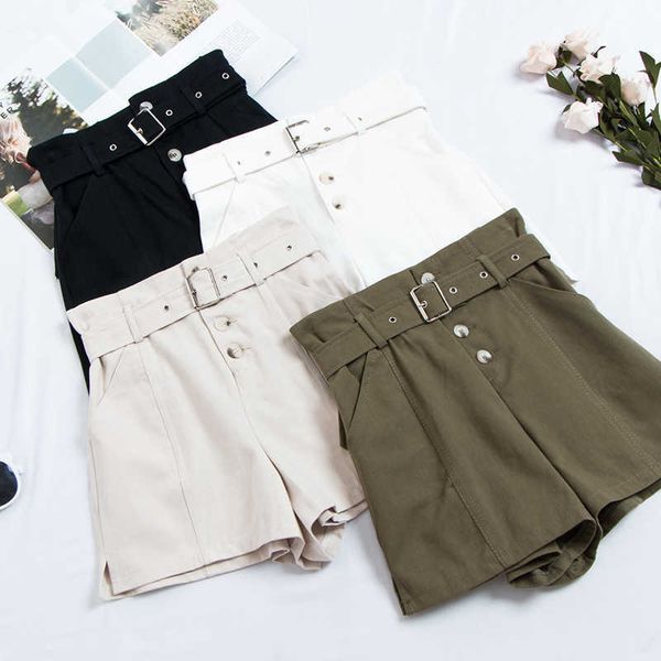 summer safari style short korean fashion high waist wide leg trousers with sashes female casual army green bottom 210601, White;black
summer safari style short korean fashion high waist wide leg trousers with sashes female casual army green bottom 210601, White;black