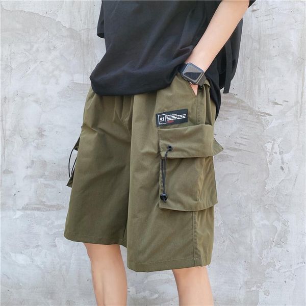 men's shorts 2021 summer brand casual high street fitness stretch pants five-point, White;black
men's shorts 2021 summer brand casual high street fitness stretch pants five-point, White;black