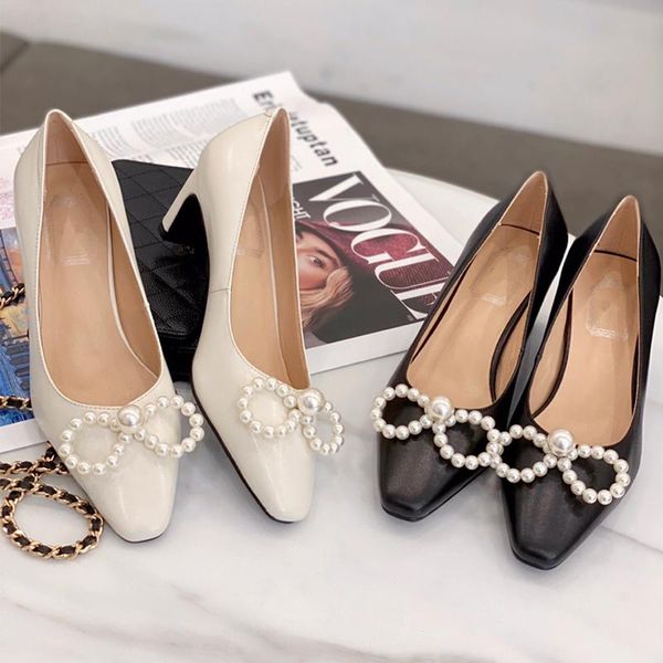 dress shoes fashion 2021 woman pearl chain wedding bride party for women 5cm high heels pumps, Black
dress shoes fashion 2021 woman pearl chain wedding bride party for women 5cm high heels pumps, Black
