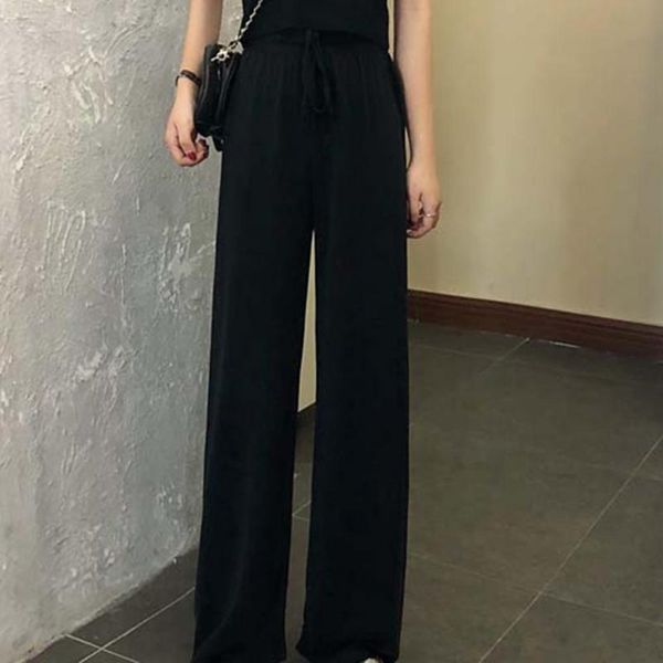 women's pants & capris floor-length thin straight casual trousers lady clothing, Black;white
women's pants & capris floor-length thin straight casual trousers lady clothing, Black;white