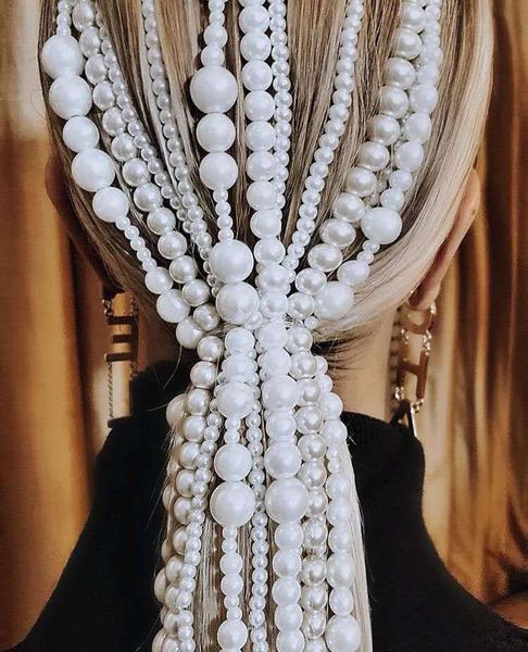 women abs imitation pearl tassel headbands simple and versatile hairs tooth hair accessories fashion atmosphere braided hairchain wholesale, Silver
women abs imitation pearl tassel headbands simple and versatile hairs tooth hair accessories fashion atmosphere braided hairchain wholesale, Silver