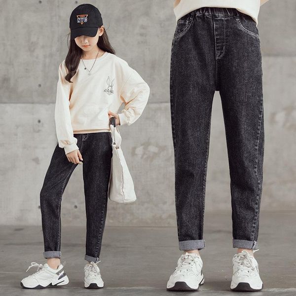 jeans girls denim pants solid color for clothes casual children loose autumn children's trousers 4-14years, Blue
jeans girls denim pants solid color for clothes casual children loose autumn children's trousers 4-14years, Blue