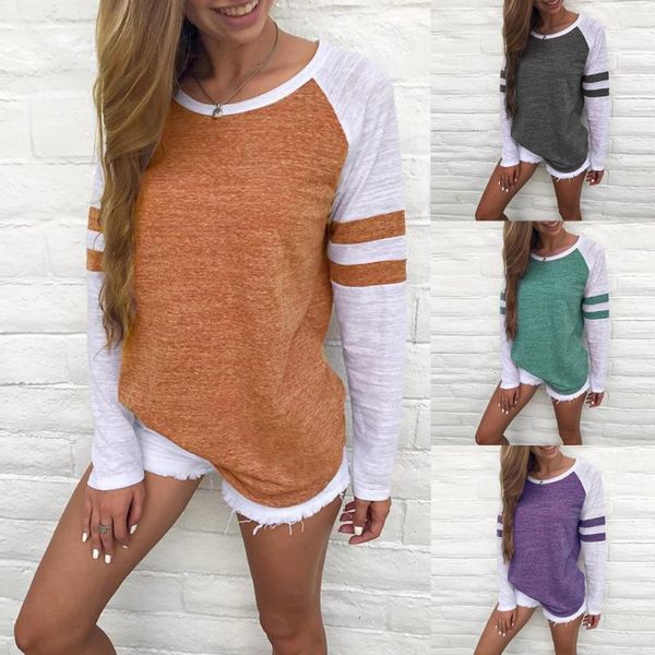 women's t-shirt indie clothes fashion women long sleeve splice summer tees discounts breathable family look clothing crew neck, White
women's t-shirt indie clothes fashion women long sleeve splice summer tees discounts breathable family look clothing crew neck, White