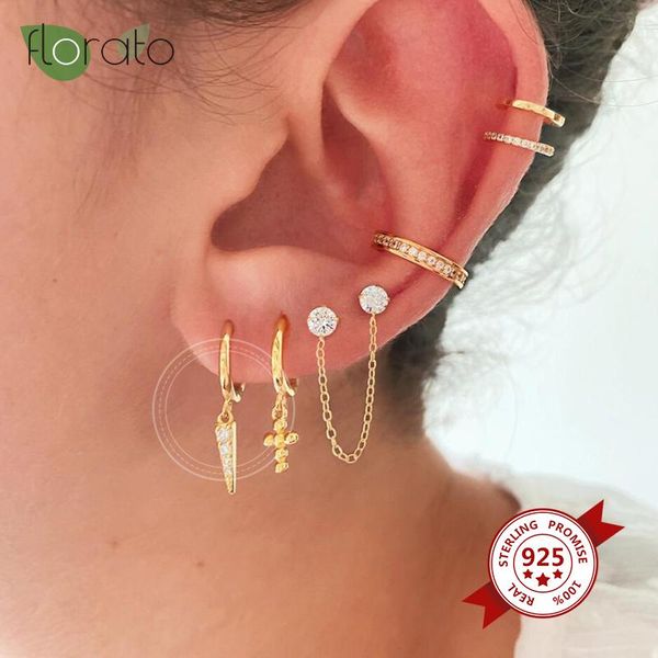 hoop & huggie geometric cone earrings for women 925 sterling silver girls females jewelry christmas birthday gift, Golden;silver
hoop & huggie geometric cone earrings for women 925 sterling silver girls females jewelry christmas birthday gift, Golden;silver