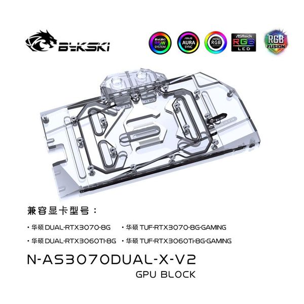 fans & coolings bykski water block use for asus dual rtx3070-8g/tuf rtx3070 8g gaming gpu card / full cover copper radiator /a-rgb rgb
fans & coolings bykski water block use for asus dual rtx3070-8g/tuf rtx3070 8g gaming gpu card / full cover copper radiator /a-rgb rgb