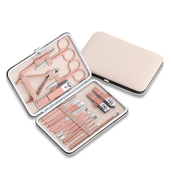 nail art kits 18pcs/set rose gold stainless tools steel clipper cutter trimmer ear pick grooming kit manicure set pedicure
nail art kits 18pcs/set rose gold stainless tools steel clipper cutter trimmer ear pick grooming kit manicure set pedicure
