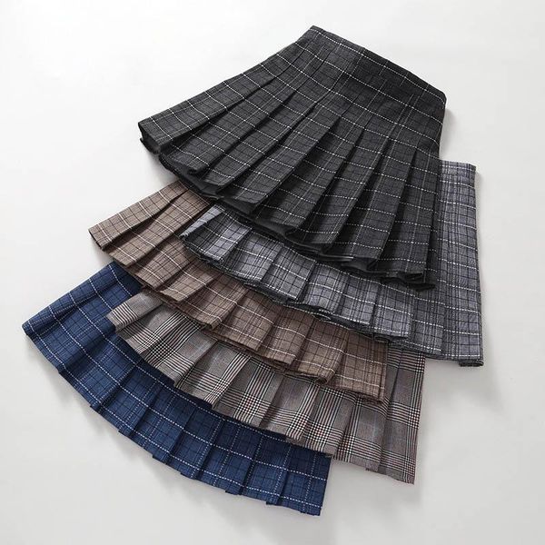 skirts japanese girls pleated skirt plaid princess party clothes school high waist soft a-line student uniform children clothing, Blue
skirts japanese girls pleated skirt plaid princess party clothes school high waist soft a-line student uniform children clothing, Blue