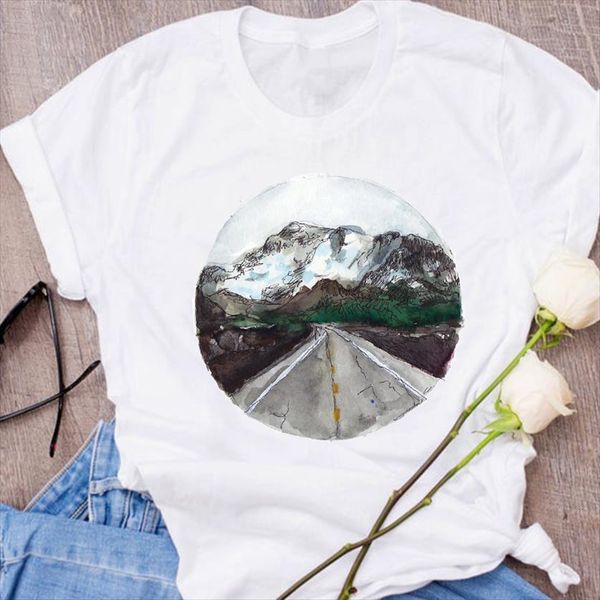 graphic watercolor mountain cute printing women t shirts 90s short sleeve print clothes lady tees female shirt womens, White
graphic watercolor mountain cute printing women t shirts 90s short sleeve print clothes lady tees female shirt womens, White