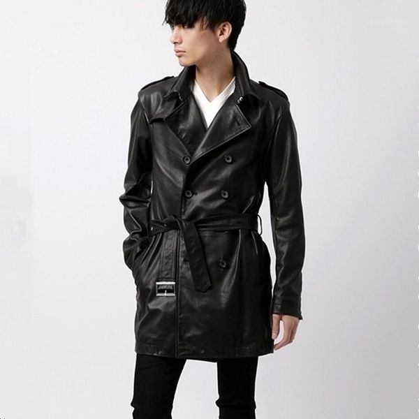 men's leather & faux japan style italy uncoated genuine lamb skin male long windbreaker motorcycle jacket, Black
men's leather & faux japan style italy uncoated genuine lamb skin male long windbreaker motorcycle jacket, Black