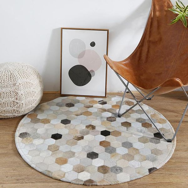 carpets white and black handmade cowhide circular carpet kids room study computer chair living coffee table mat bedroom bedside rug
carpets white and black handmade cowhide circular carpet kids room study computer chair living coffee table mat bedroom bedside rug