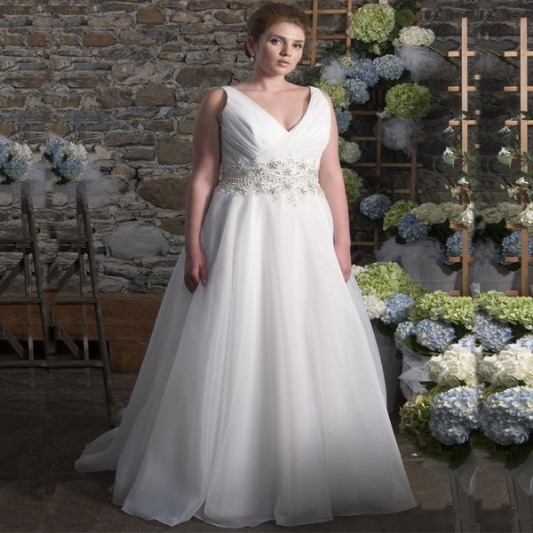 new elegant plus size wedding 2021 v-neck sleeveless beading pearls organza a line backless bridal gowns vestidos de mariage by8b, White
new elegant plus size wedding 2021 v-neck sleeveless beading pearls organza a line backless bridal gowns vestidos de mariage by8b, White