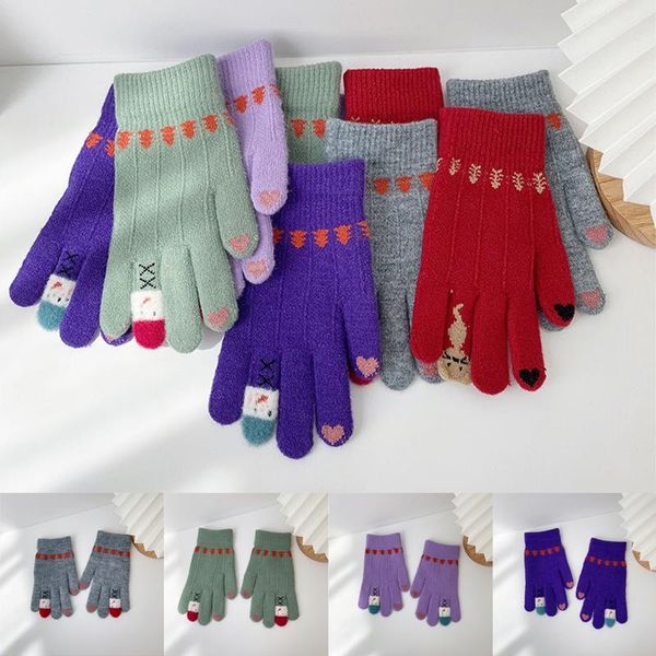 five fingers gloves 5 style female winter cute full finger touch screen driving glovesr snowflake wool knitted warm mittens korean couple, Blue;gray
five fingers gloves 5 style female winter cute full finger touch screen driving glovesr snowflake wool knitted warm mittens korean couple, Blue;gray