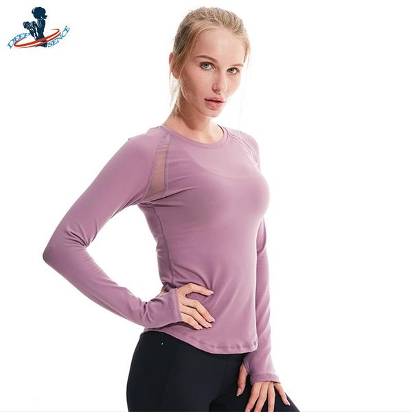 yoga outfit deepsence for fitness gym sports athletic shirts long sleeved women suit stretch workout running clothing with thumb holes
yoga outfit deepsence for fitness gym sports athletic shirts long sleeved women suit stretch workout running clothing with thumb holes