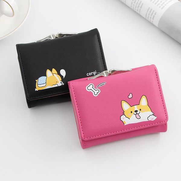 wallets for women 2021 girl small wallet covered cartoon student coin purse short ladies tri-fold bag1, Red;black
wallets for women 2021 girl small wallet covered cartoon student coin purse short ladies tri-fold bag1, Red;black