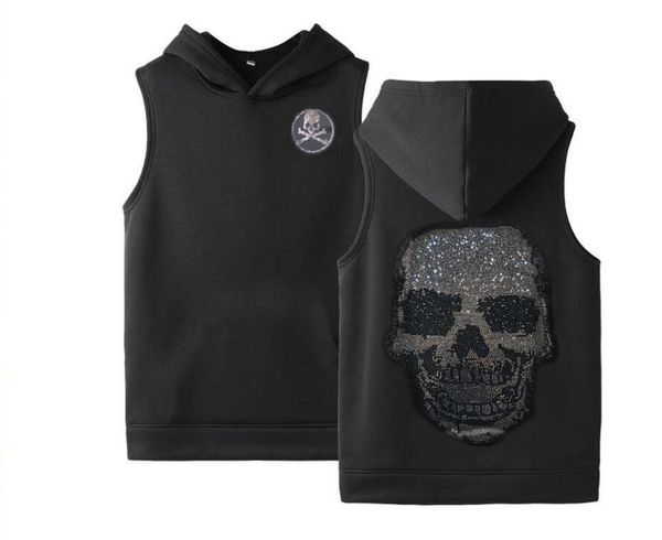hoodies men cool drill men's vest with hat sweatshirt pullover mans coat, Black
hoodies men cool drill men's vest with hat sweatshirt pullover mans coat, Black