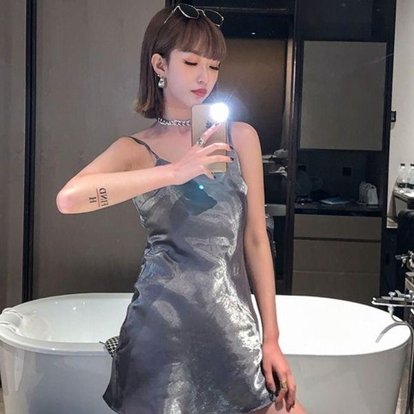 casual dresses women summer multi-color suspender dress women's vestido de mujer femme robe, Black;gray
casual dresses women summer multi-color suspender dress women's vestido de mujer femme robe, Black;gray