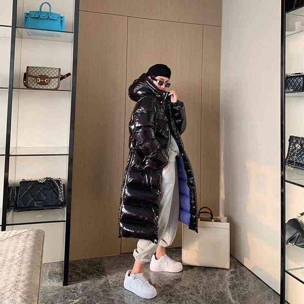 scheduled 2021 winter new medium length 90 white duck down casual hooded jacket thick warm coat women, Black 
scheduled 2021 winter new medium length 90 white duck down casual hooded jacket thick warm coat women, Black