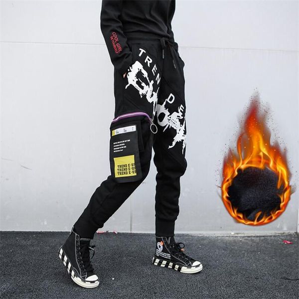 women's pants & capris winter hip-hop women casual high waist trousers loose letter graffiti print plus velvet warm harem, Black;white
women's pants & capris winter hip-hop women casual high waist trousers loose letter graffiti print plus velvet warm harem, Black;white