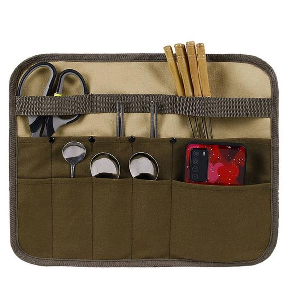 camping picnic storage bags canvas storage bag hanging tableware pocket outdoor organizer supplies
camping picnic storage bags canvas storage bag hanging tableware pocket outdoor organizer supplies