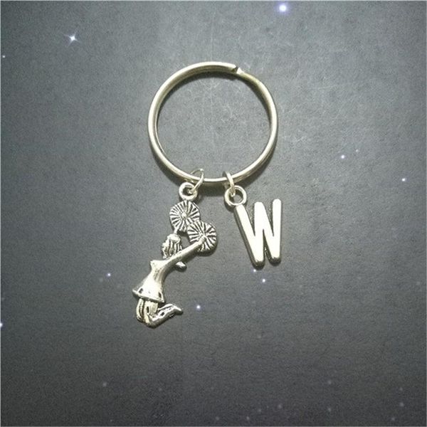 keychains cheerleader key ring/ keychain - cheer girl gift daughter initial jewelry pendant, Silver
keychains cheerleader key ring/ keychain - cheer girl gift daughter initial jewelry pendant, Silver