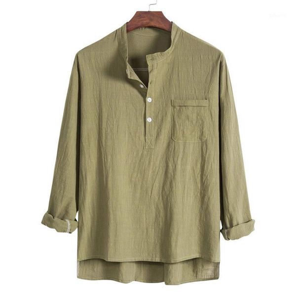 men's casual shirts laamei men shirt cotton linen stand collar harajuku solid color vintage brand 2021 streetwear male camisa masculin, White;black
men's casual shirts laamei men shirt cotton linen stand collar harajuku solid color vintage brand 2021 streetwear male camisa masculin, White;black