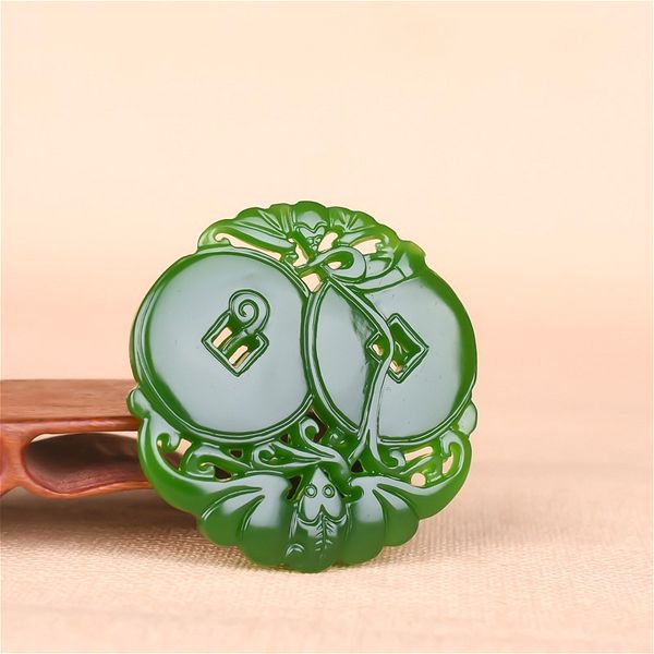 natural green jade bat pendant necklace chinese jewelry double-sided hollow out carved fashion charm amulet for men women gifts, Slivery;golden
natural green jade bat pendant necklace chinese jewelry double-sided hollow out carved fashion charm amulet for men women gifts, Slivery;golden