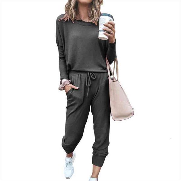 two piece set long sleeve spring autumn women casual leisure pants and set ladies solid home street outfit jogging, Gray
two piece set long sleeve spring autumn women casual leisure pants and set ladies solid home street outfit jogging, Gray