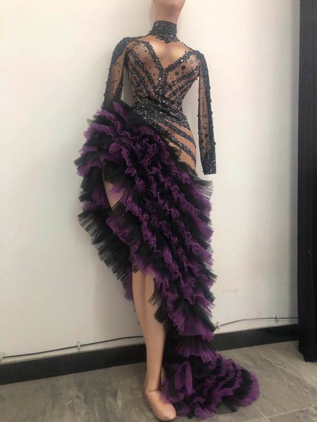 rhinestone european court asymmetric crystal mesh tiered dress women party birthday celebrate bodysuit sing dance stage costume, Black;red
rhinestone european court asymmetric crystal mesh tiered dress women party birthday celebrate bodysuit sing dance stage costume, Black;red