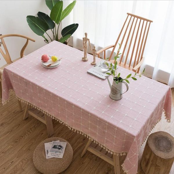 table cloth japanese-style fabric art embroidered cotton and linen check tablecloth simple study coffee placemat
table cloth japanese-style fabric art embroidered cotton and linen check tablecloth simple study coffee placemat