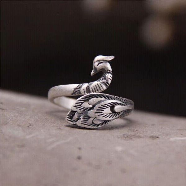 wedding rings silver ring retro distressed temperament female peacock opening hand jewelry, Slivery;golden
wedding rings silver ring retro distressed temperament female peacock opening hand jewelry, Slivery;golden