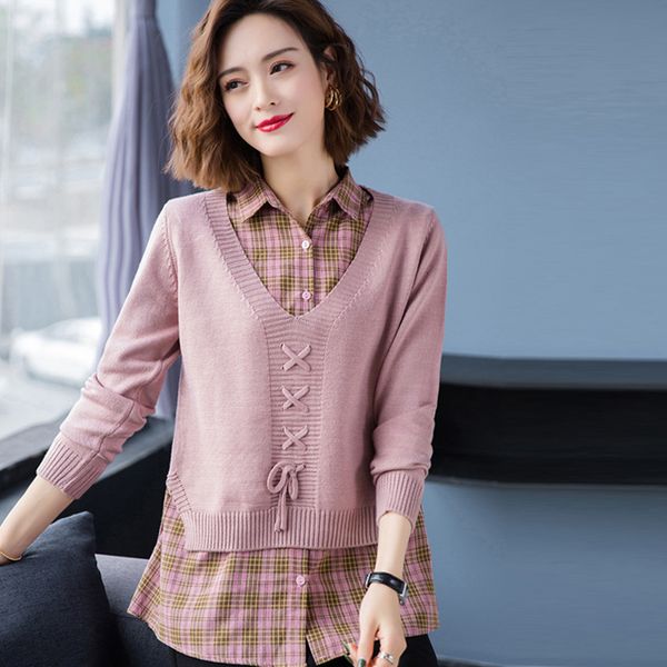 2021 new vintage autumn solid ladies knitted sweater long sleeve plaid female jumper collar stand plus size women pullovers with buttons dov, White;black
2021 new vintage autumn solid ladies knitted sweater long sleeve plaid female jumper collar stand plus size women pullovers with buttons dov, White;black