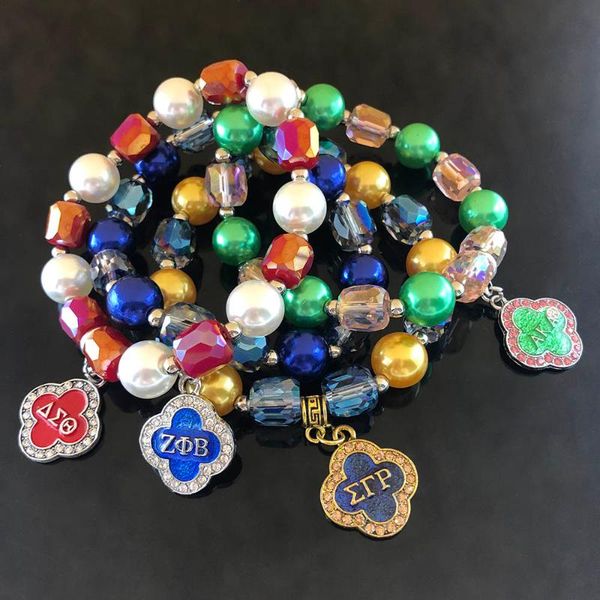 beaded, strands 4 style handmade greek sorority transparent ab red blue pear lucky clover 1908 1920 1913 1922 charm pendant bracelet jewelry, Black
beaded, strands 4 style handmade greek sorority transparent ab red blue pear lucky clover 1908 1920 1913 1922 charm pendant bracelet jewelry, Black