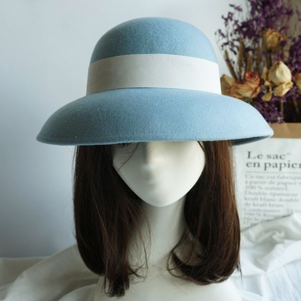 2021 new fashion french style sky blue wool women fishermen leisure lady buckets hat special basin cap color w34o, Blue;gray
2021 new fashion french style sky blue wool women fishermen leisure lady buckets hat special basin cap color w34o, Blue;gray