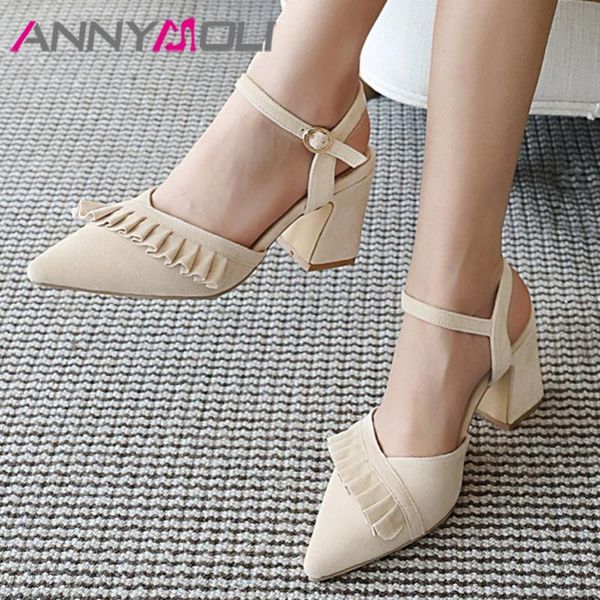 dress shoes annymoli pleated super high heel buckle slingbacks women pumps pointed toe block heels ladies footwear summer pink size 43, Black
dress shoes annymoli pleated super high heel buckle slingbacks women pumps pointed toe block heels ladies footwear summer pink size 43, Black