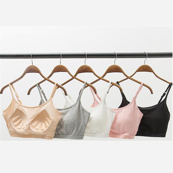 women's cotton brassiere without steel ring with breast pad wrapped underwear modal bra short sling for women camisoles & tanks, Black;white
women's cotton brassiere without steel ring with breast pad wrapped underwear modal bra short sling for women camisoles & tanks, Black;white
