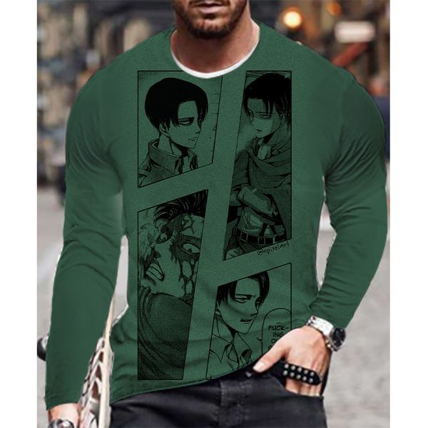attack on titan cartoon print men's 3d printed t-shirt visual impact party streetwear round neck high-quality long-sleeved designer xl, White;black
attack on titan cartoon print men's 3d printed t-shirt visual impact party streetwear round neck high-quality long-sleeved designer xl, White;black
