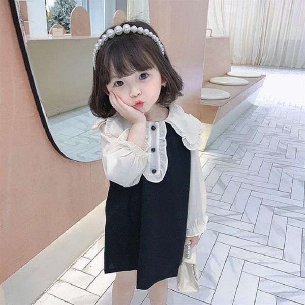 girl's dresses girls lotus leaf turn-down collar dress kids long sleeve girl patchwork clothing baby toddler, Red;yellow
girl's dresses girls lotus leaf turn-down collar dress kids long sleeve girl patchwork clothing baby toddler, Red;yellow